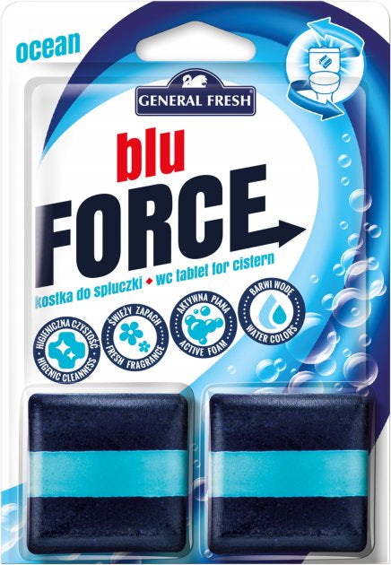 General Fresh Blu Ocean Toilet Cistern Cubes, 2 x 50 g