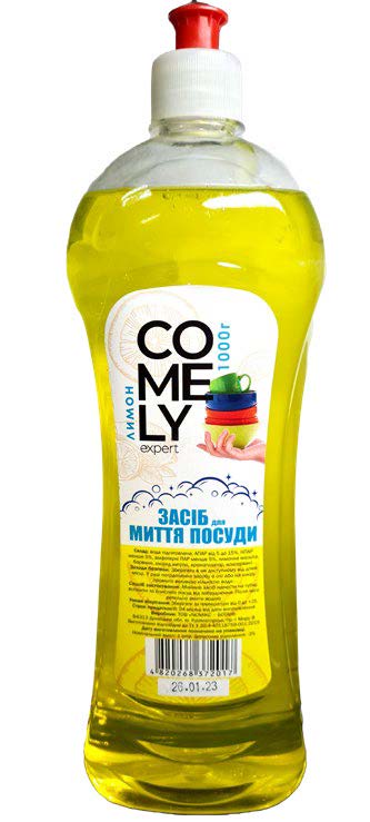 Comely Lemon Dishwashing Liquid, 1000 g
