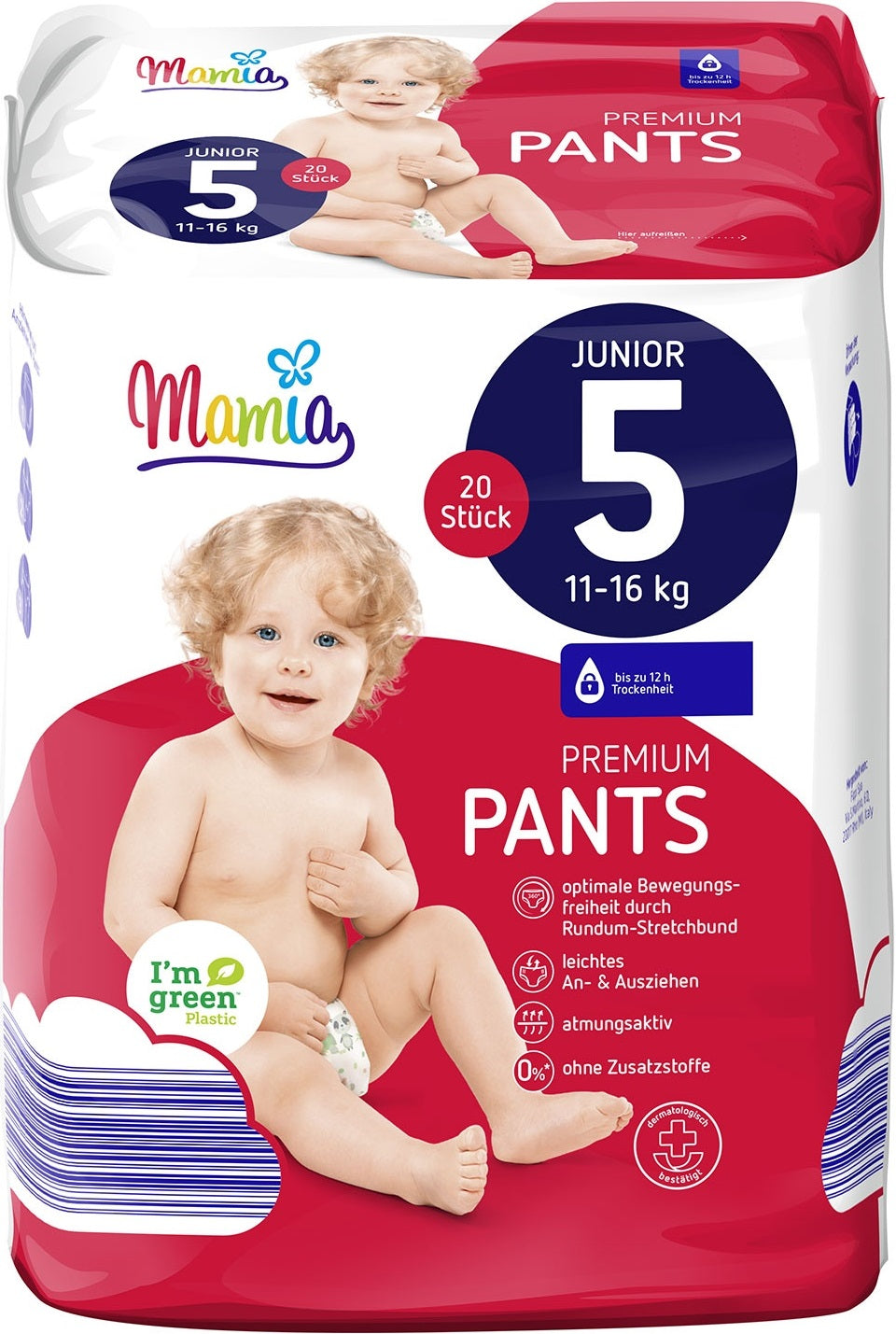 Mamia Premium 5 Baby Pull-Up Diaper Pants, 11-16 kg, 20 pcs