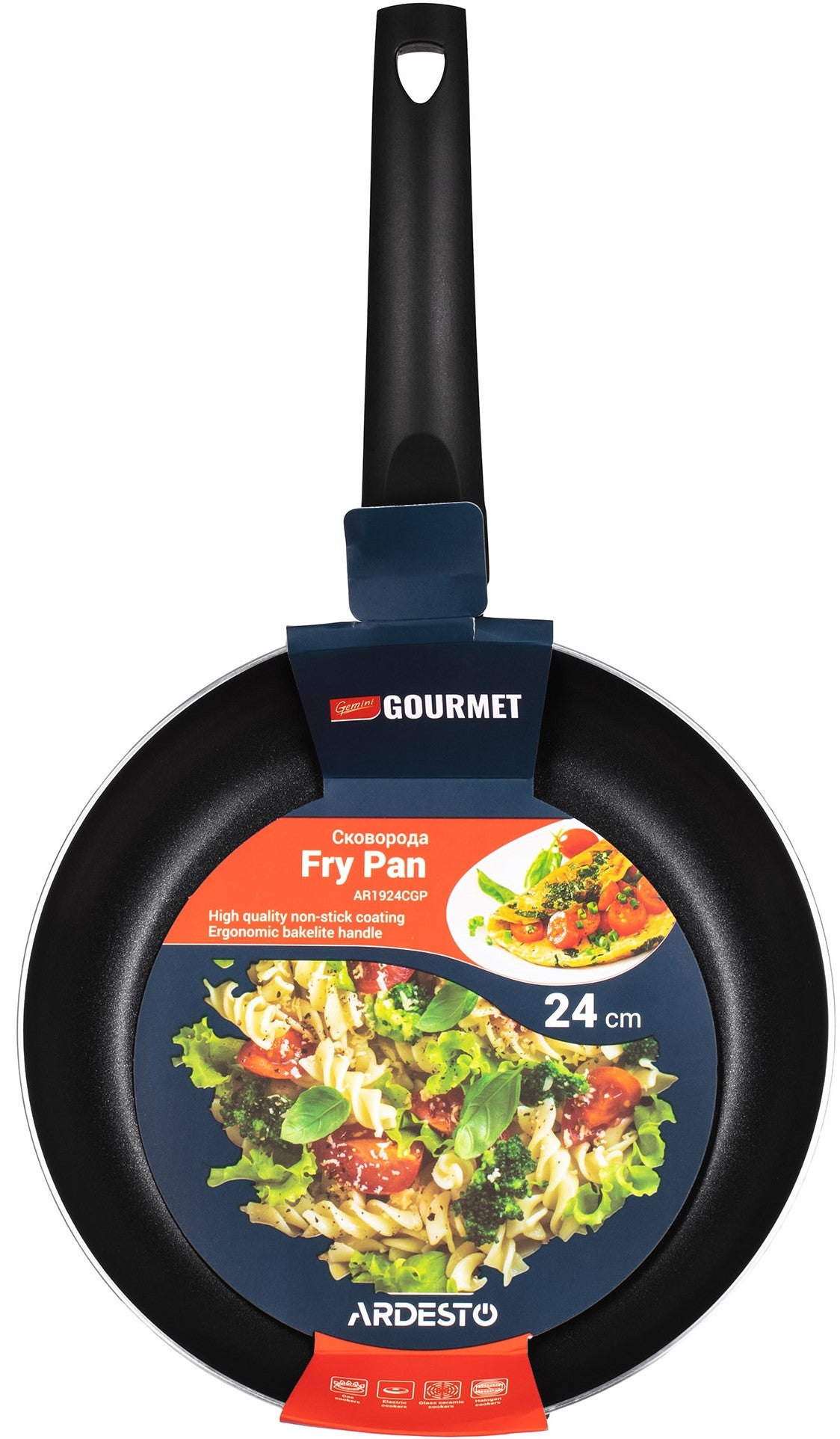 Ardesto Gourmet Portofino AR1924CGP Frying Pan, 24 cm