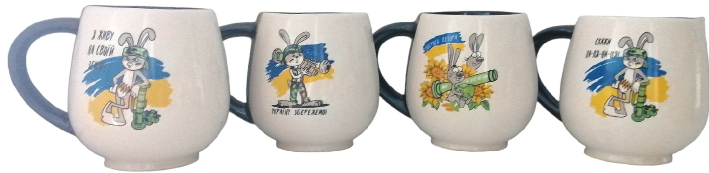 Fighting Rabbit Ceramic Cup, 400 mL - Image 4
