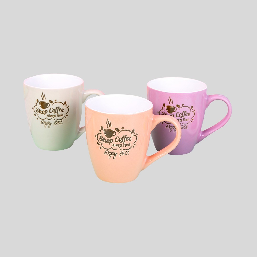 Vittora Coffee with a Smile VT-C-90200 Ceramic Mug, 200 mL