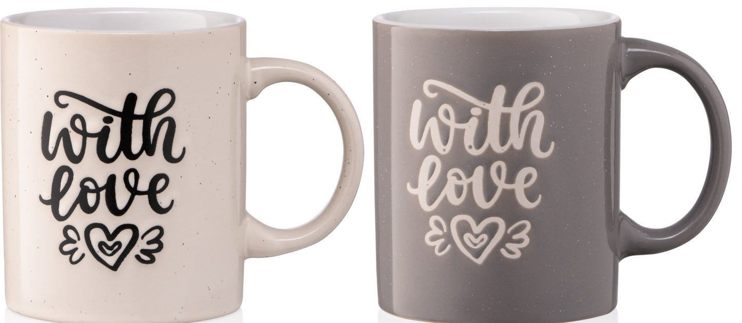 Ardesto With Love AR3470 Ceramic Mug, Assorted Designs, 330 mL