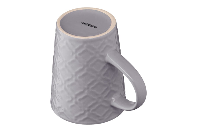 Ardesto Relief AR3474 Ceramic Mug, Assorted Designs, 320 mL - Image 4