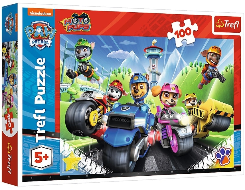 Trefl 16430 PAW Patrol Motorcycles Puzzle, 100 pcs