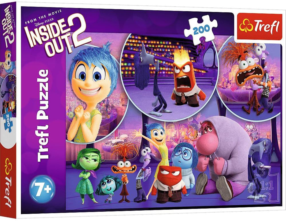 Trefl 13305 Inside Out 2 Kids' Emotions Puzzle, 200 pcs