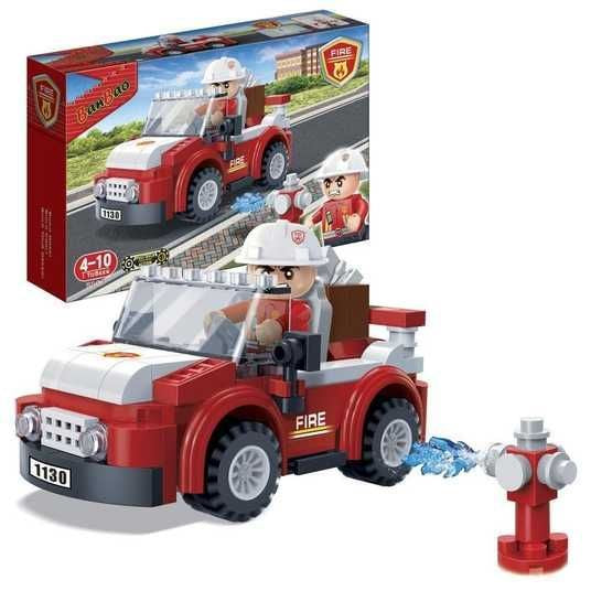 Banbao 7117 Firefighters Off-Road Vehicle Building Set, 105 pcs