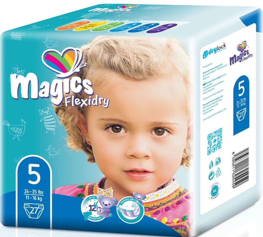 Magics Flexidry 5 Baby Diapers, 11-16 kg, 27 pcs