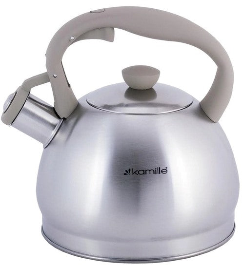 Kamille KM0693GR Stainless Steel Whistling Kettle, 2 L