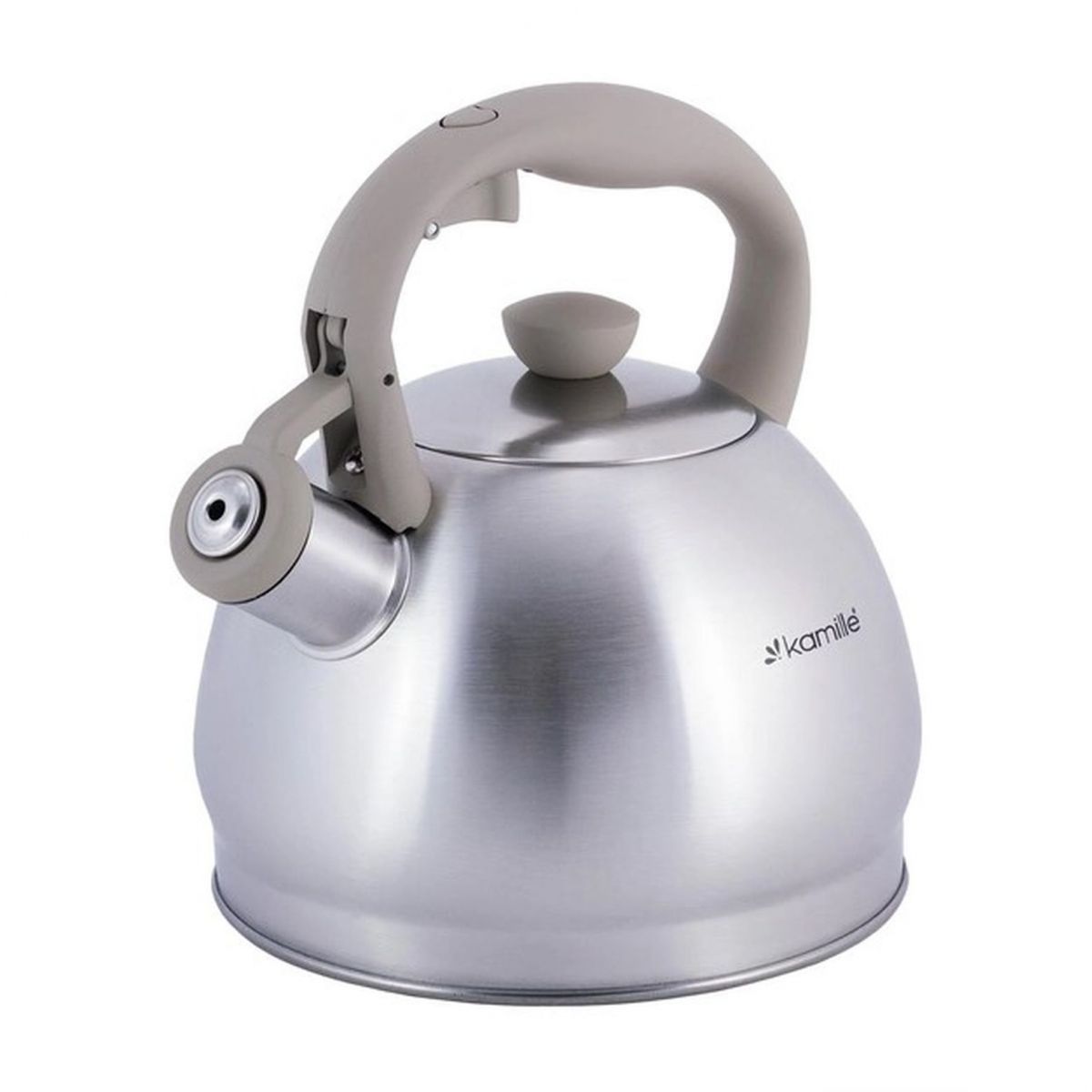 Kamille KM0693GR Stainless Steel Whistling Kettle, 2 L - Image 2