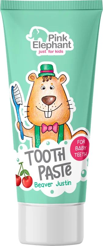 Pink Elephant Justin Beaver Kids' Toothpaste for Ages 3-6, 50 mL