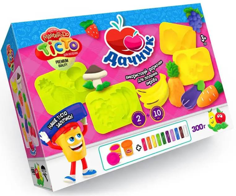 Master-Do Gardener TMD-18-01U Modeling Dough Set, 2 Tubs + 10 Blocks