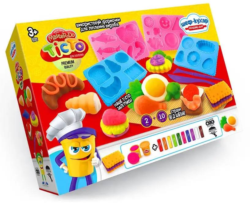 Master-Do Chef Sandwich Bar TMD-17-03U Modeling Dough Set, 2 Tubs + 10 Blocks