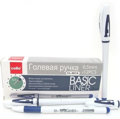 Cello CL-801 Blue Gel Pen, 0.5 mm
