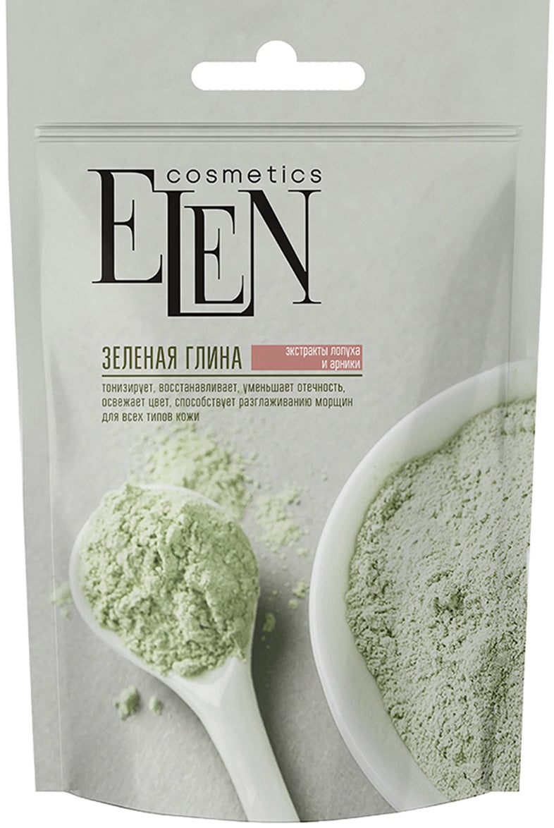 Elen Burdock & Arnica Extract Green Clay, 50 g