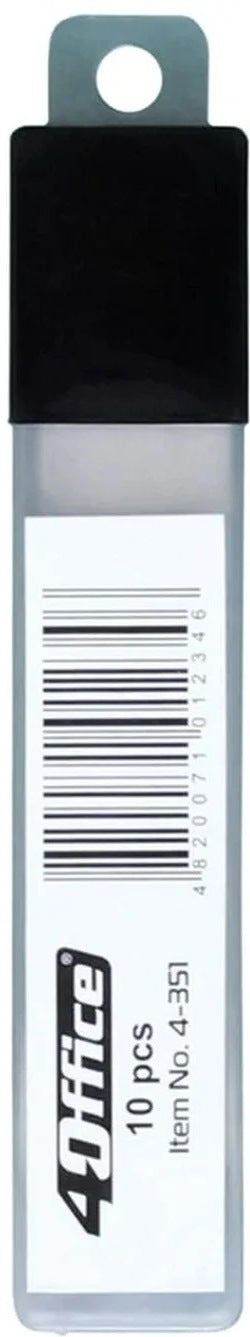 4Office 4-351 Utility Knife Blades, 18 mm, 10 pcs