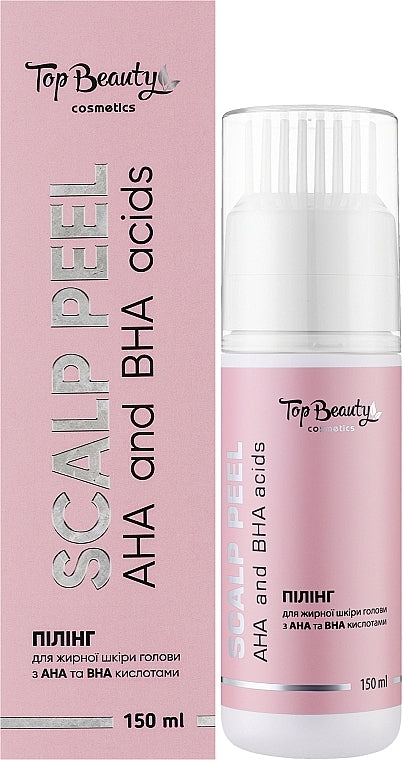 Top Beauty AHA & BHA Scalp Peel for Oily Scalp, 150 mL