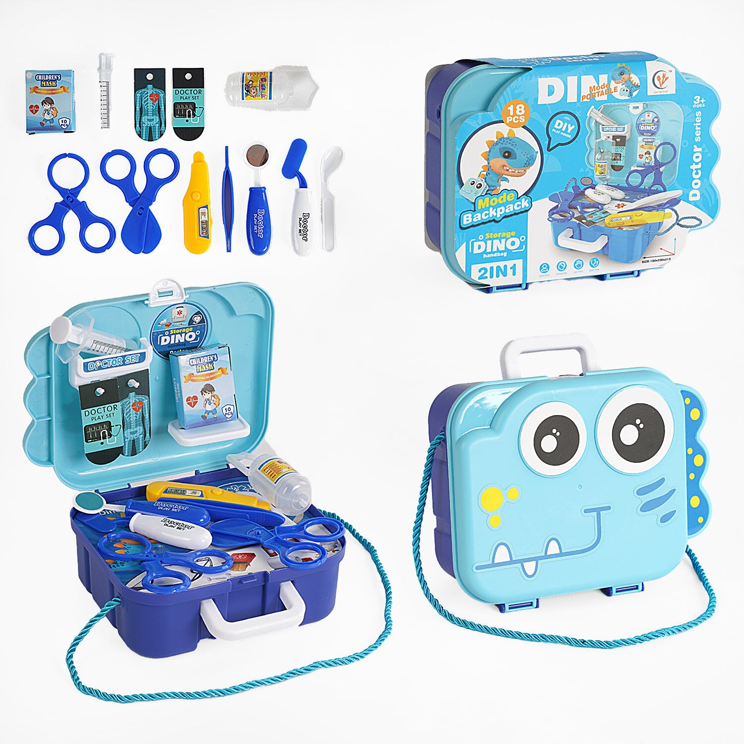 0421-25A Little Dinosaur Doctor Set in Case