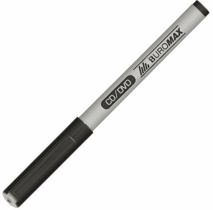 Buromax 8701-01 Black Waterproof Permanent Marker, 0.6 mm
