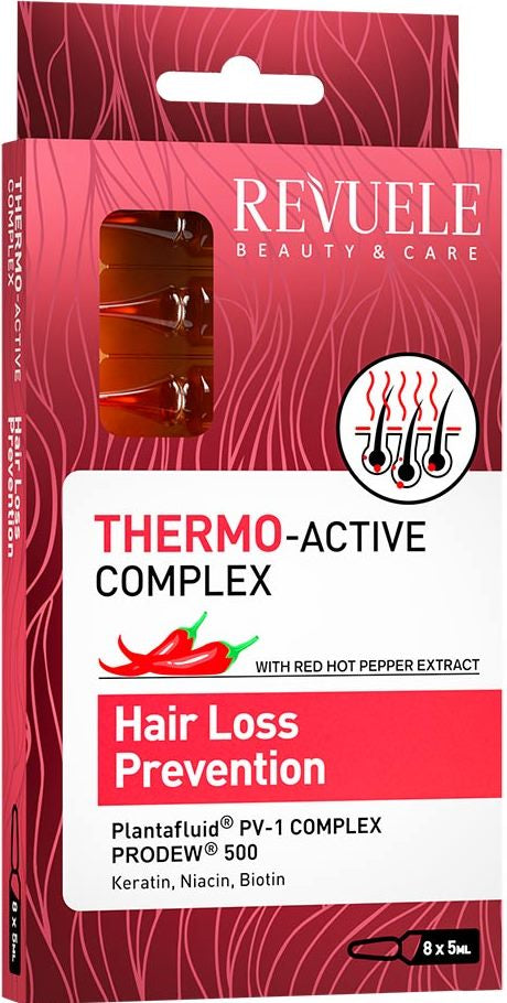 Revuele Thermoactive Anti-Hair Loss Complex Ampoules, 8 x 5 mL