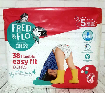 Fred&Flo Easy Fit 5 Baby Pull-Up Diaper Pants, 12-18 kg, 38 pcs - Image 2