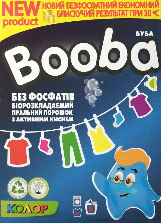 Booba Universal Color Laundry Detergent Powder, 350 g