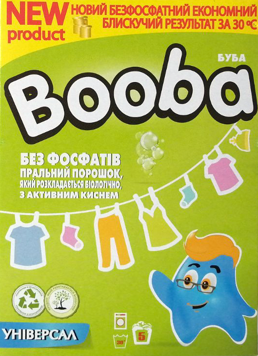 Booba Universal Laundry Detergent Powder, 350 g