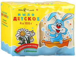 Nevskaya Kosmetika Kids Chamomile Bar Soap, 4 x 100 g