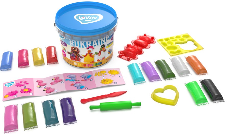Lovin 41172 Ukraine Modeling Dough Set, 15 pcs
