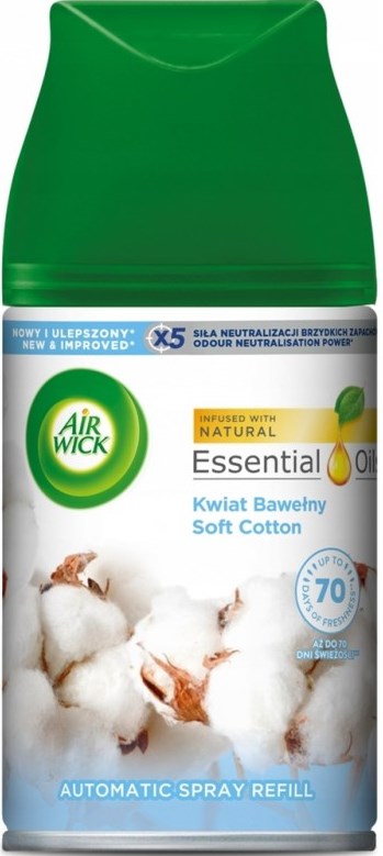 Air Wick Cotton Flower Air Freshener Refill, 250 mL