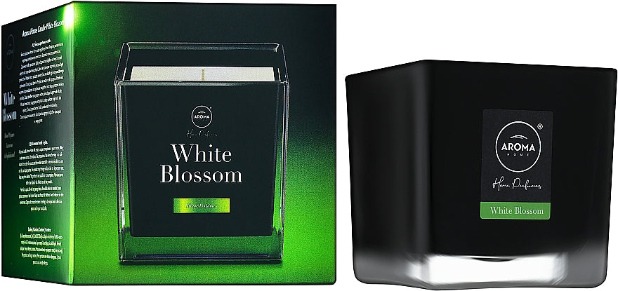 Aroma Home White Blossom Scented Candle, 155 g