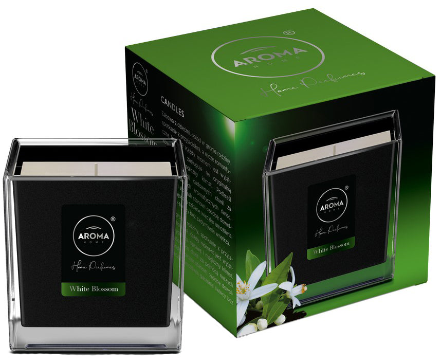 Aroma Home White Blossom Scented Candle, 155 g - Image 2
