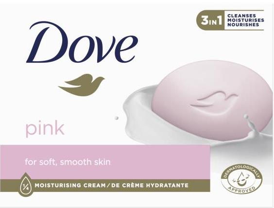 Dove Pink Bar Soap, 90 g