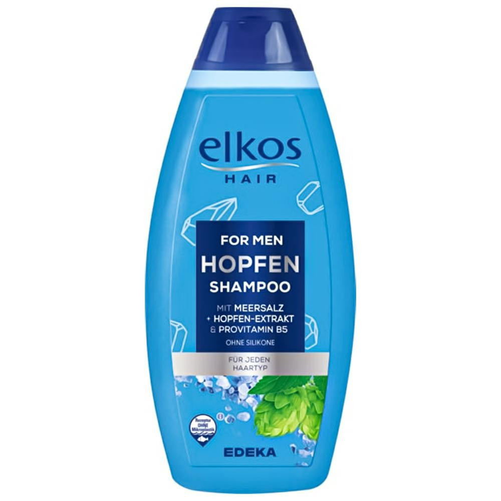Elkos For Men Hopfen and Meersalz Shampoo, 500 mL
