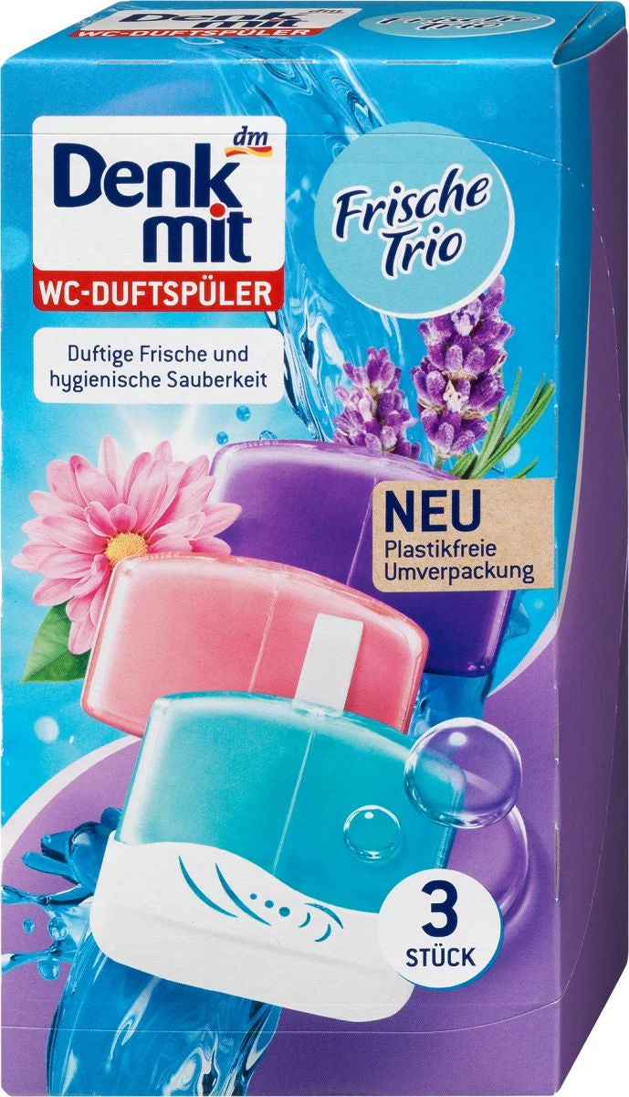 Denkmit Fresh Trio Toilet Block, 3 x 55 mL