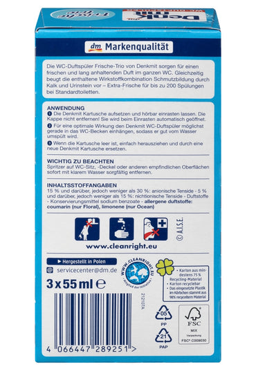 Denkmit Fresh Trio Toilet Block, 3 x 55 mL - Image 2