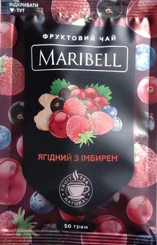 Maribell Berry & Ginger Tea Concentrate, 50 g