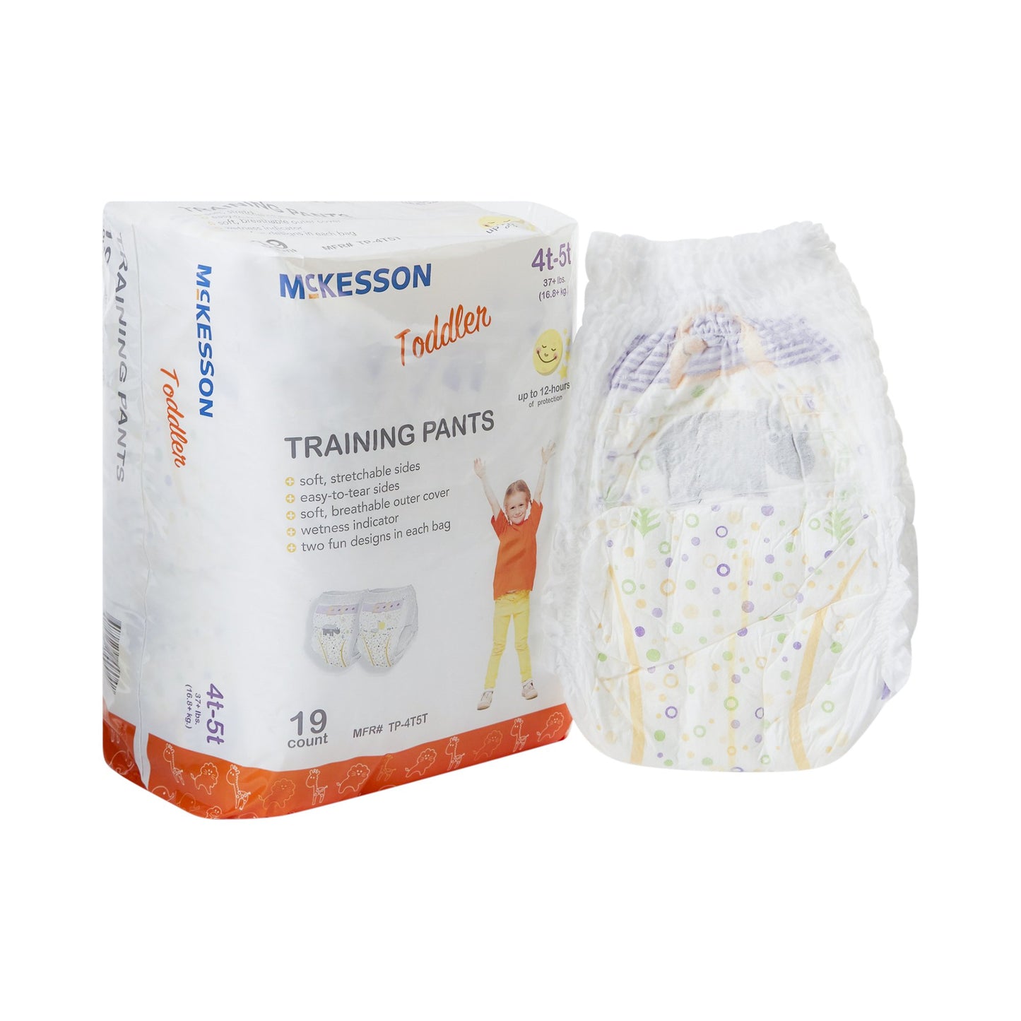 McKesson 6 Baby Pull-Up Diaper Pants, 19 pcs, 16.8+ kg - Image 2