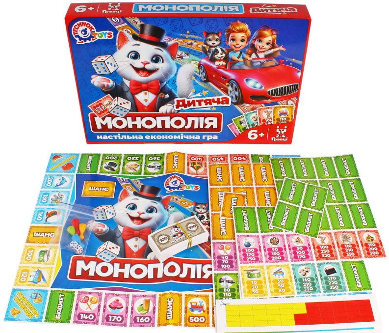 TechnoK 0755 Kids' Monopoly Board Game