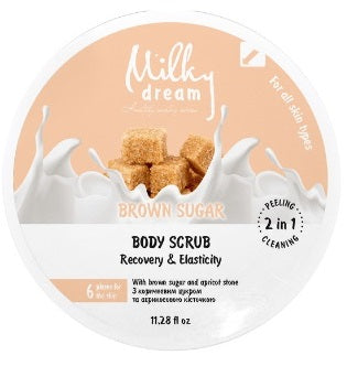 Milky Dream Brown Sugar & Apricot Kernel Body Scrub, 320 g