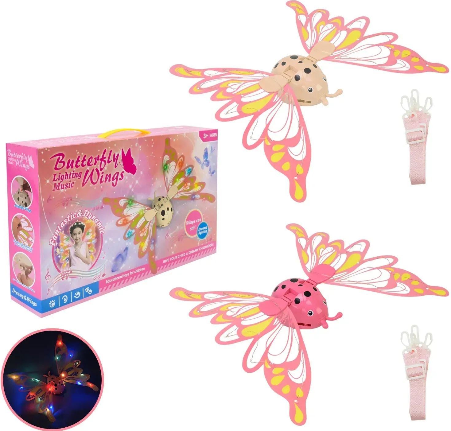 9933-A na Battery-Operated Butterfly Wings