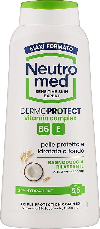 Neutromed Dermoprotect Oat Milk & Coconut Shower Gel, 600 mL