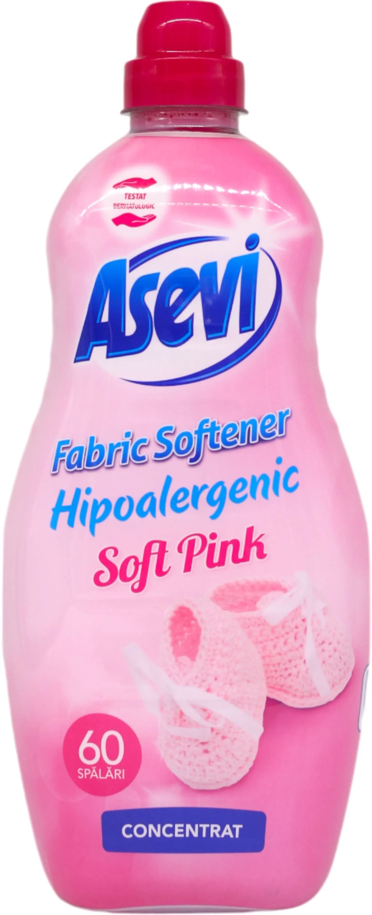Asevi Soft Pink Fabric Softener, 1.5 L