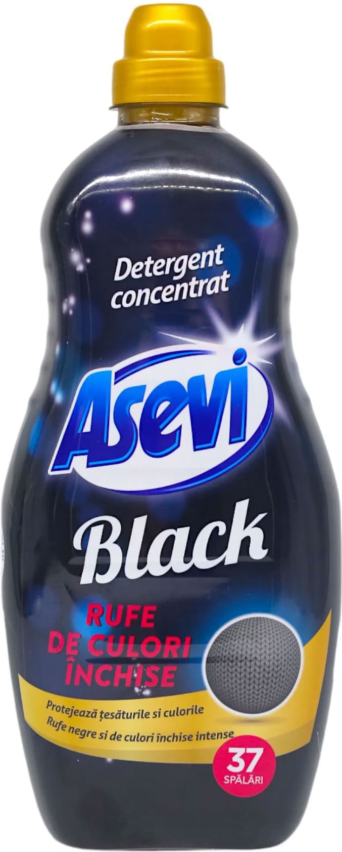 Asevi Black Liquid Laundry Detergent, 37 Loads, 1.5 L