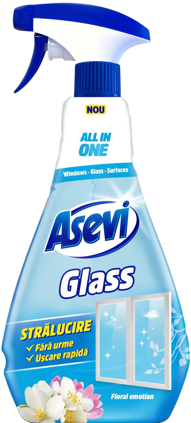 Asevi Glass Spray Glass Cleaner Spray, 750 mL