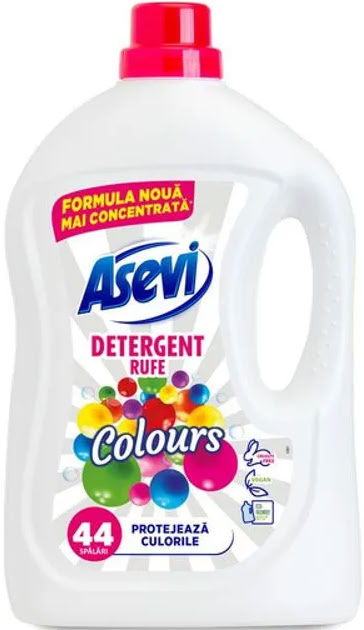 Asevi Colours Liquid Laundry Detergent, 44 Loads, 2.376 L