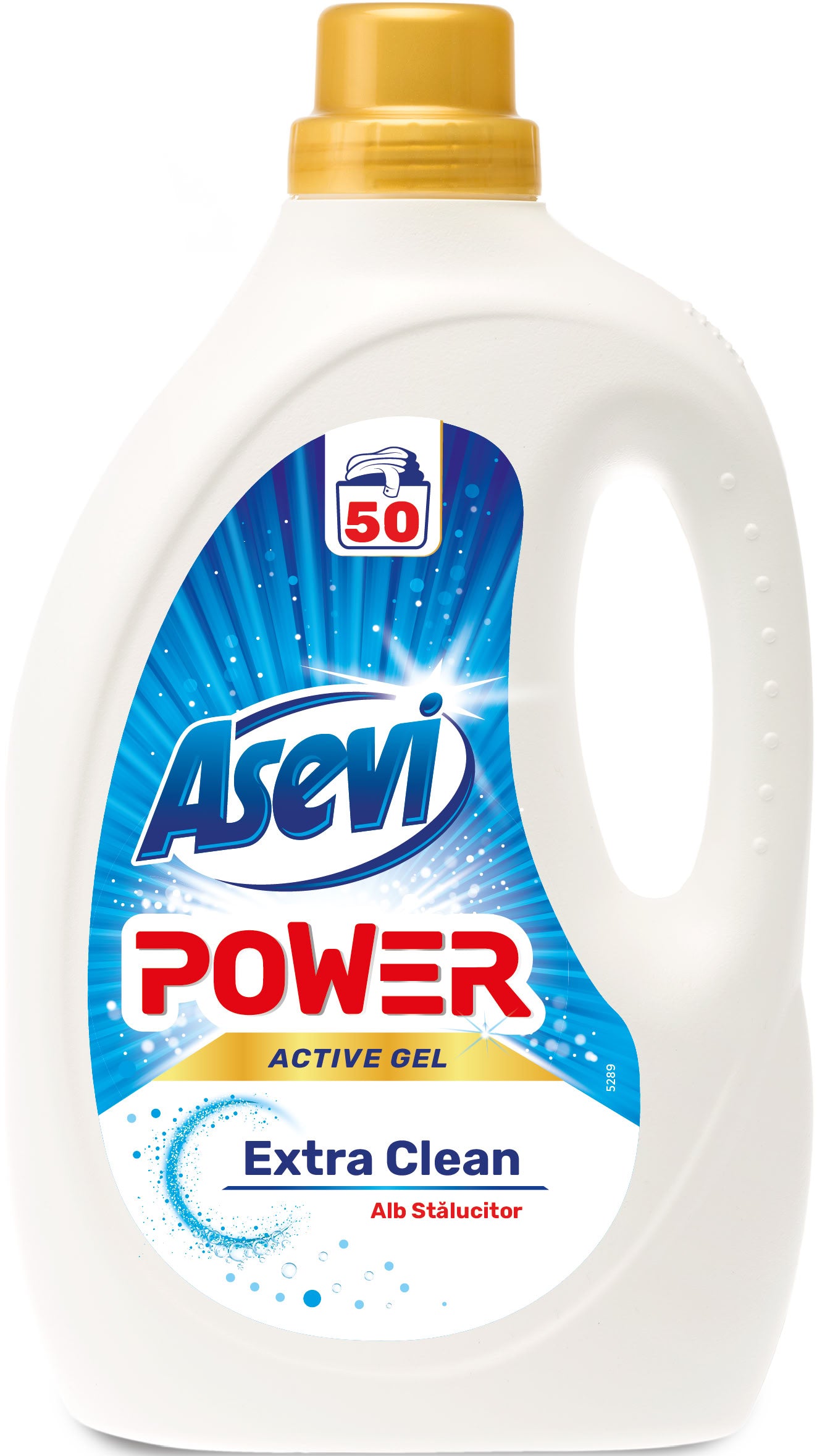 Asevi Power Extra Clean Liquid Laundry Detergent, 50 Loads, 2.5 L
