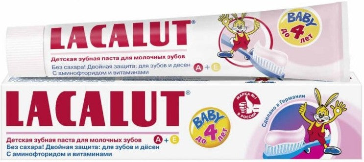 Lacalut Ages 0-4 Kids Toothpaste, 50 mL