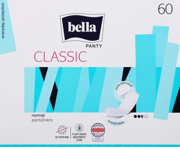 Bella Panty Classic Panty Liners, 60 pcs
