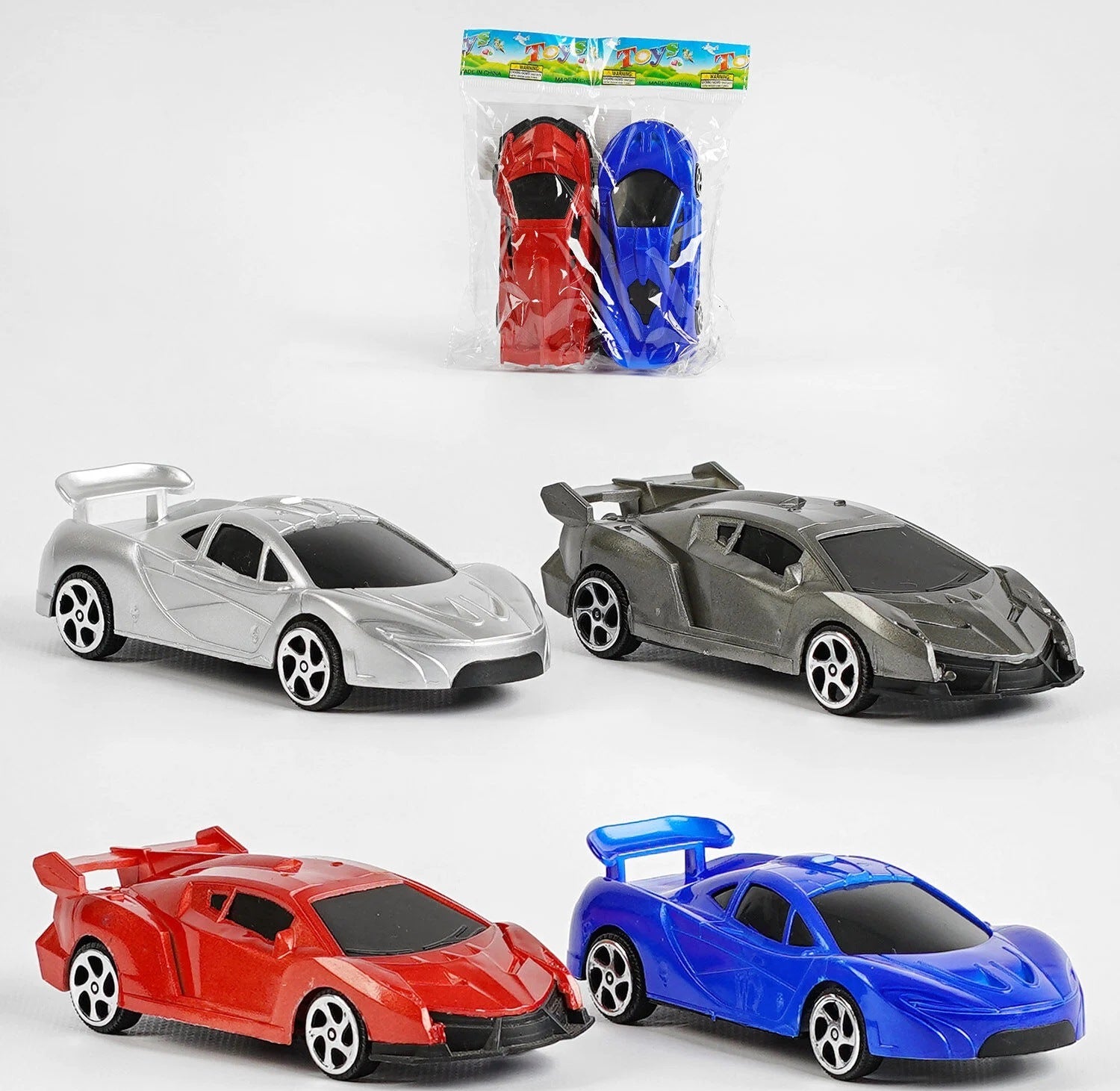 Toys 877-23 Toy Car Set in Bag, 2 pcs